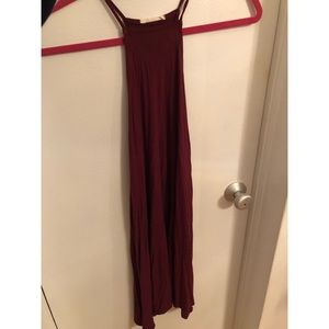 Red wine racer back dress
